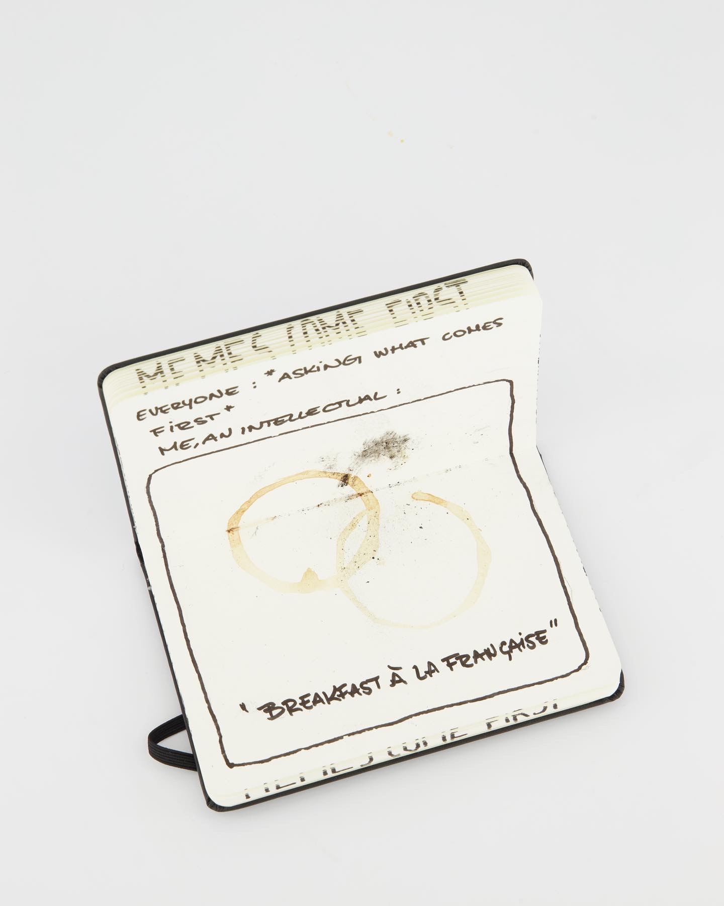Breakfast à la française, carnet Moleskine