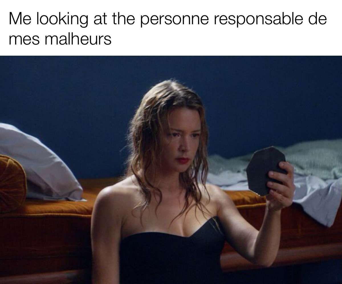 Meme autour du film Sibyl pour MUBI
